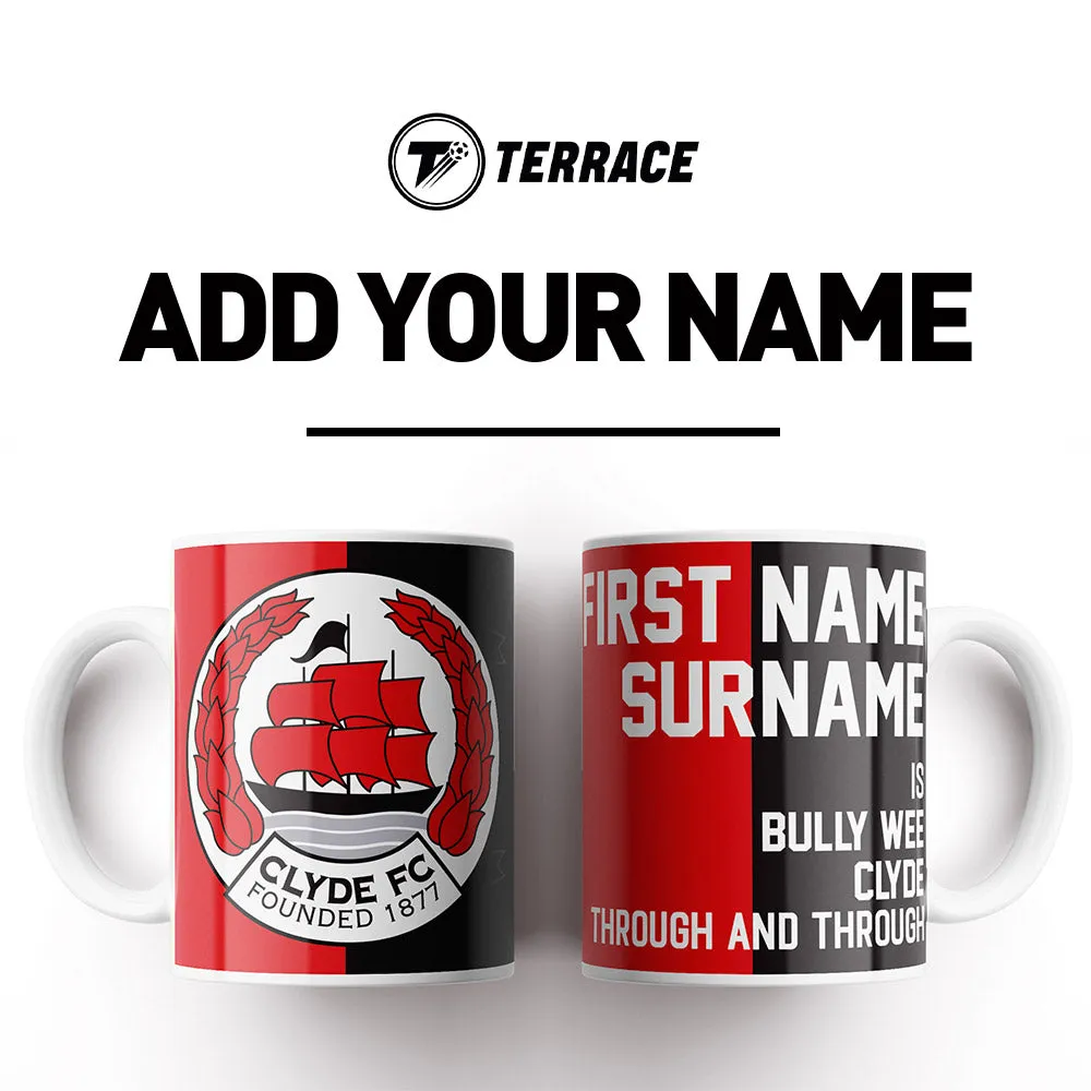 Clyde FC Through & Through Personalised Mug