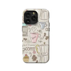 Coffe Cup Mug Collage Beans Phone Case iPhone Samsung Pixel & More #231