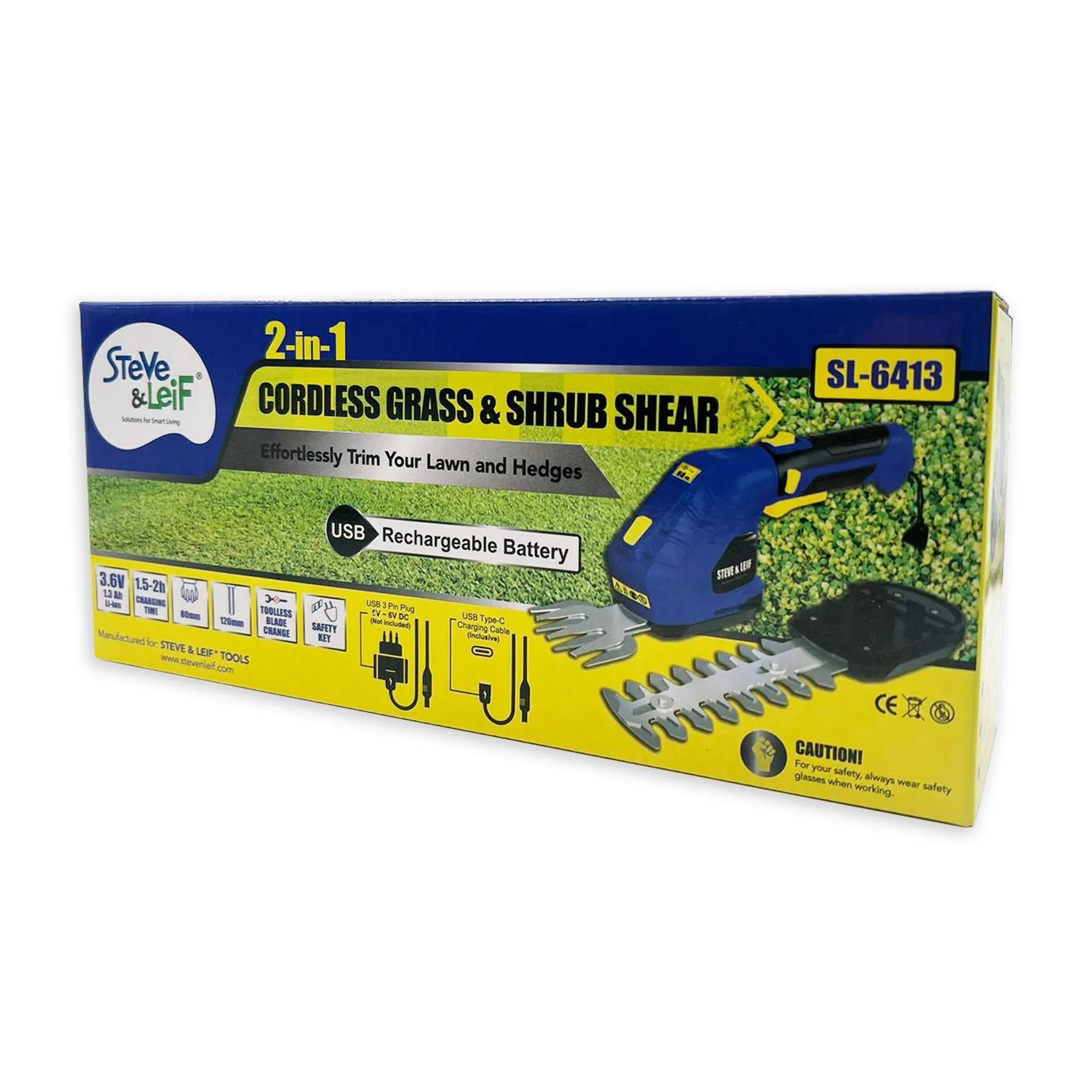 Cordless Grass And Bush Shear 3.6V (120 MM) [Built-in Battery Included]