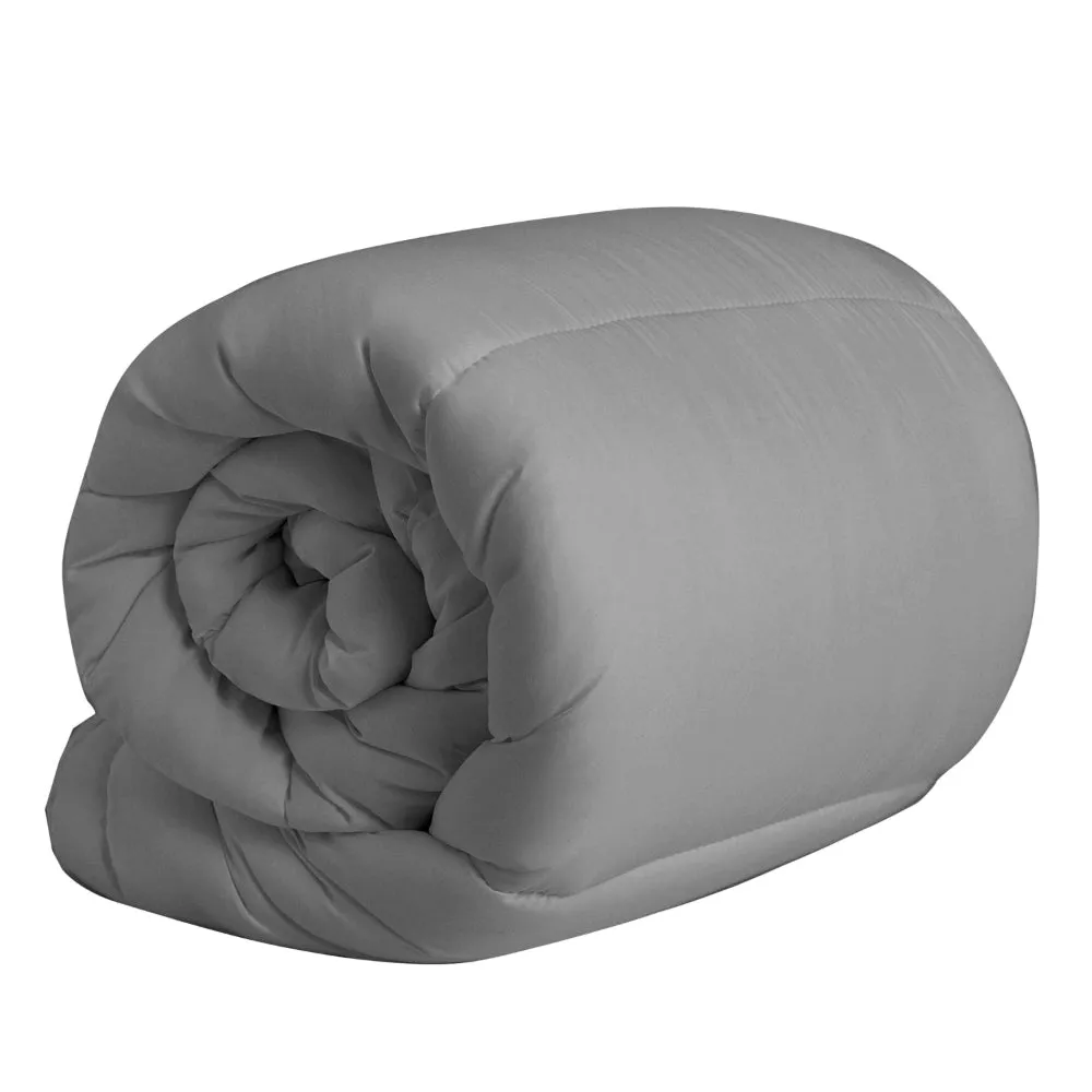 Cotton Home Roll Comforter Grey