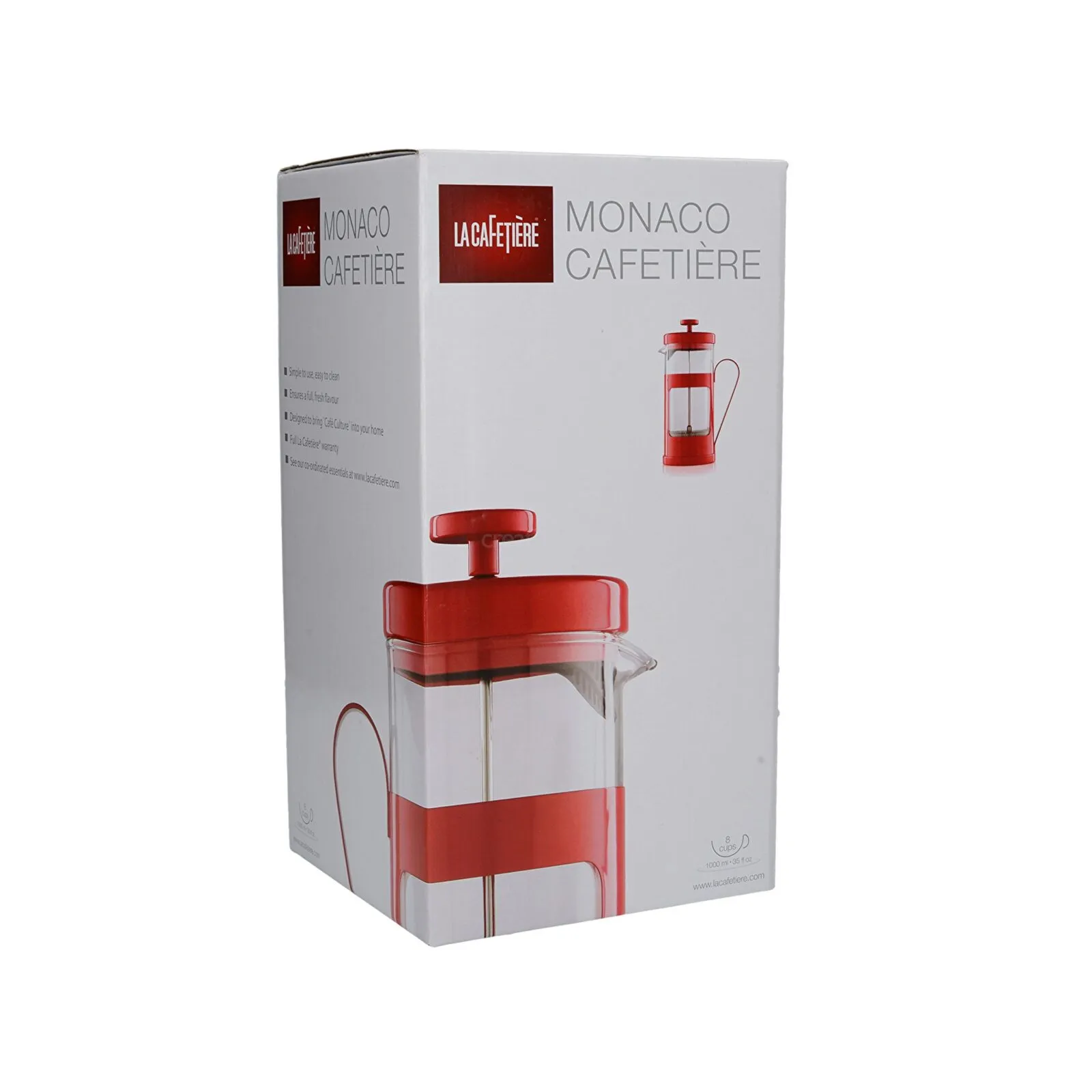 Creative Tops Monaco 8 Cup Cafetiere Red