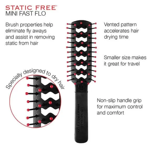 Cricket Static Free Fast Flo Vent Brush