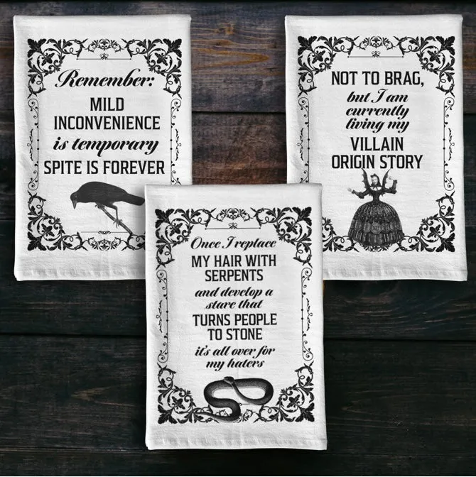 Delicate Spite Set of 3 Tea Towels