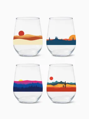 Desert Oasis - RESERVE 16oz Stemless Wine Tritan™ Copolyester Glass