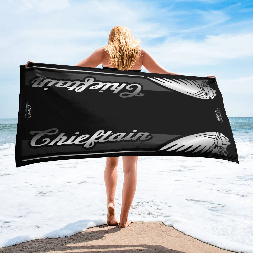 Designed Beach Towel Inspired by Indian Chieftain Motorcycle Model - MM9327