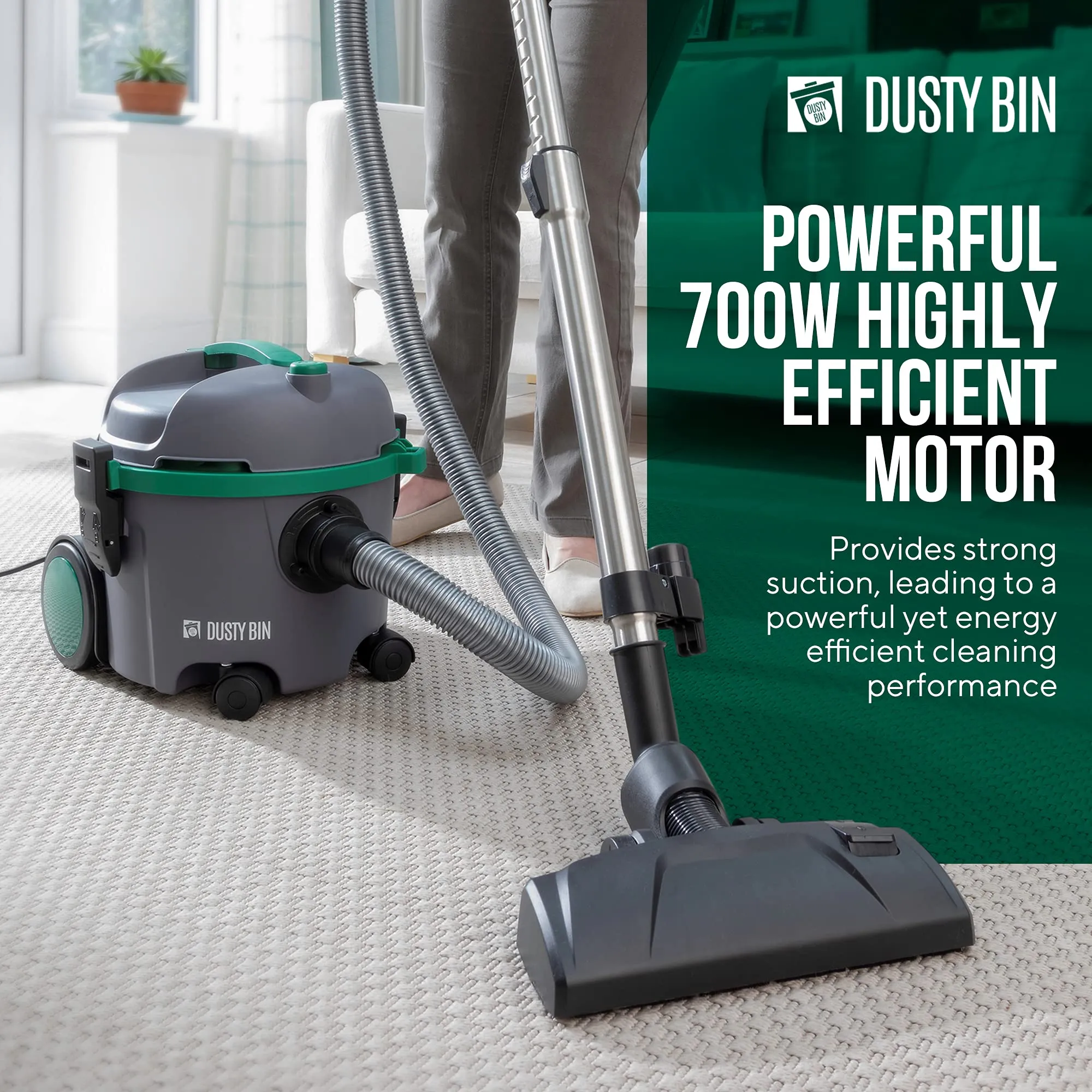 Dusty Bin Bagless Cylinder Vacuum Cleaners (New)