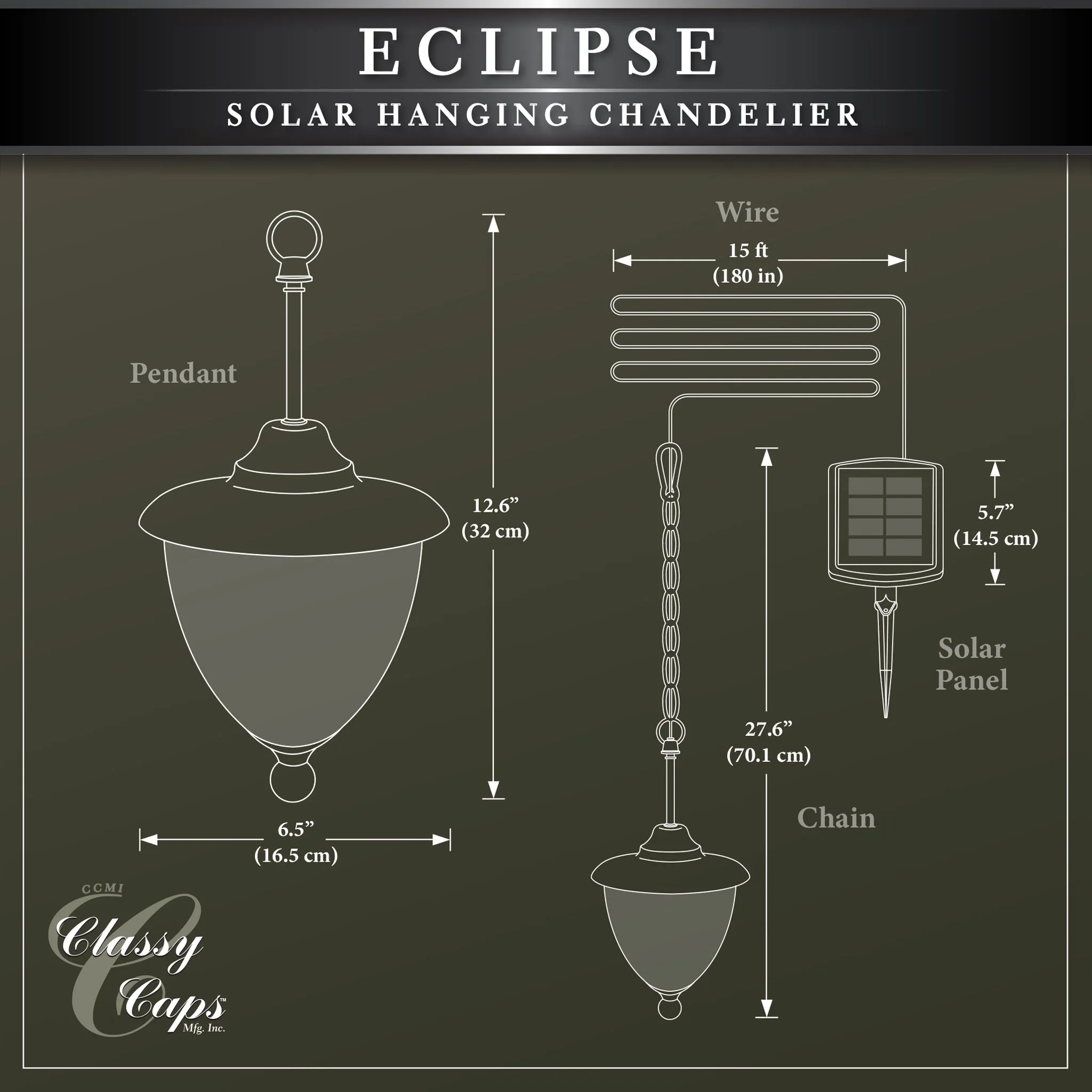 Eclipse Solar Hanging Chandelier