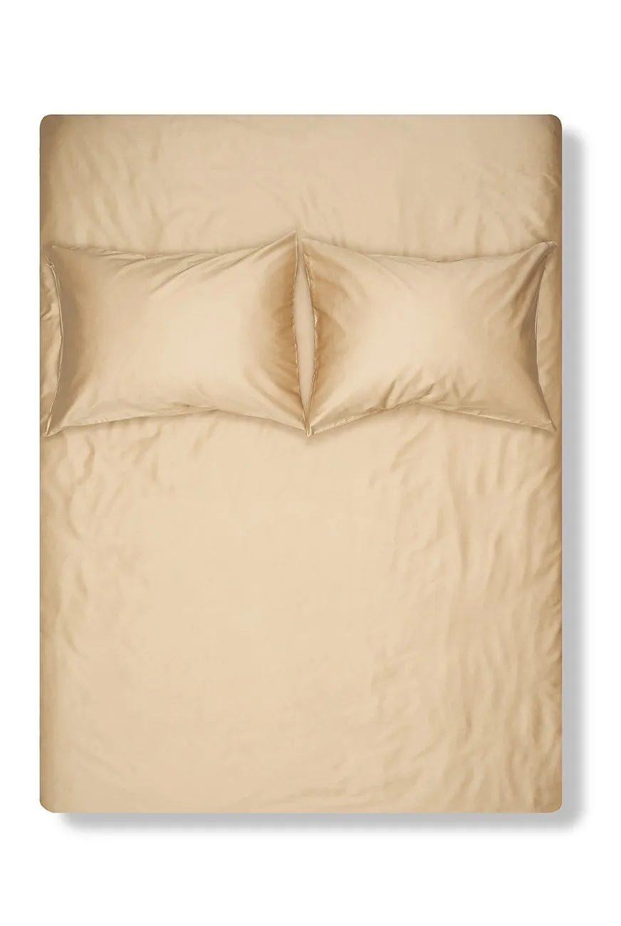 Egyptian Cotton Sateen Bedding in Ocre Color