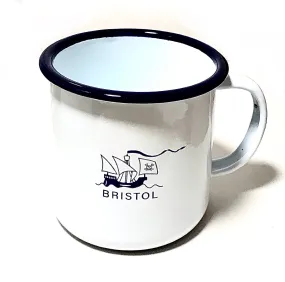 Enamel Bristol Sailing Ship Mug