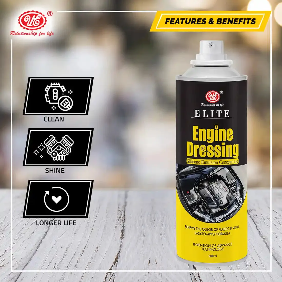 Engine Dressing Spray - Engine Cleaner Liquid Spray For Protection & Cleaning Of Car & Bike Engine