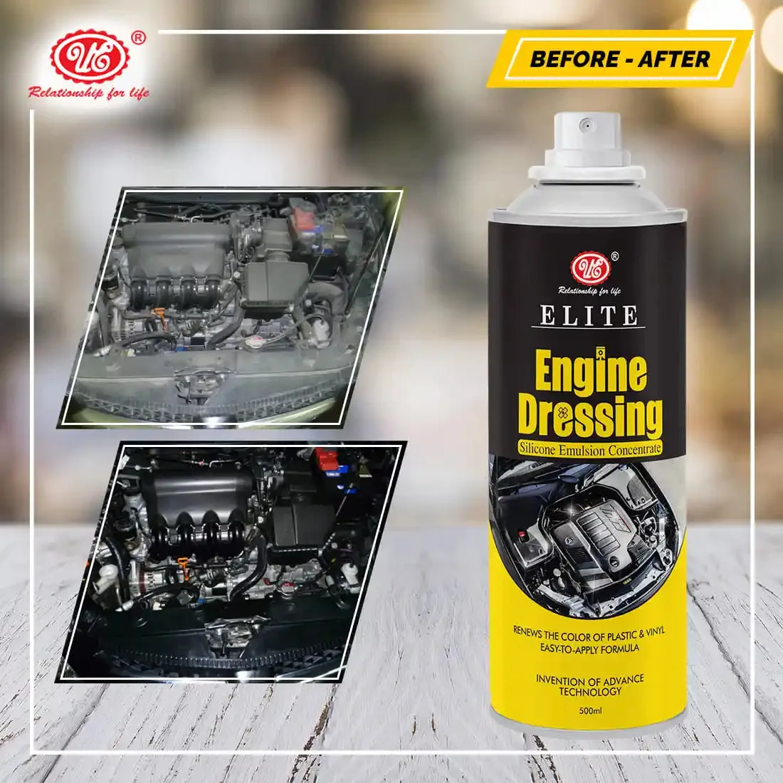 Engine Dressing Spray - Engine Cleaner Liquid Spray For Protection & Cleaning Of Car & Bike Engine