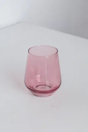 Estelle Colored Wine Stemless {Rose}_Single