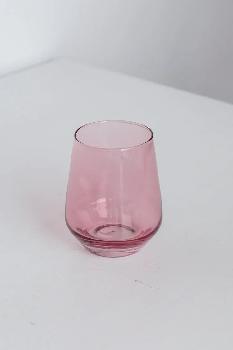 Estelle Colored Wine Stemless {Rose}_Single