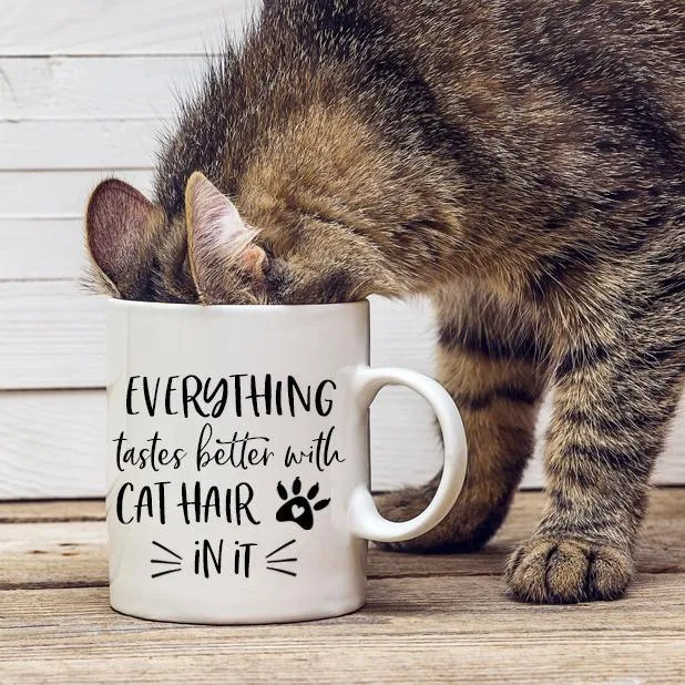 Everything Tastes Better With Cat Hair In It Mug