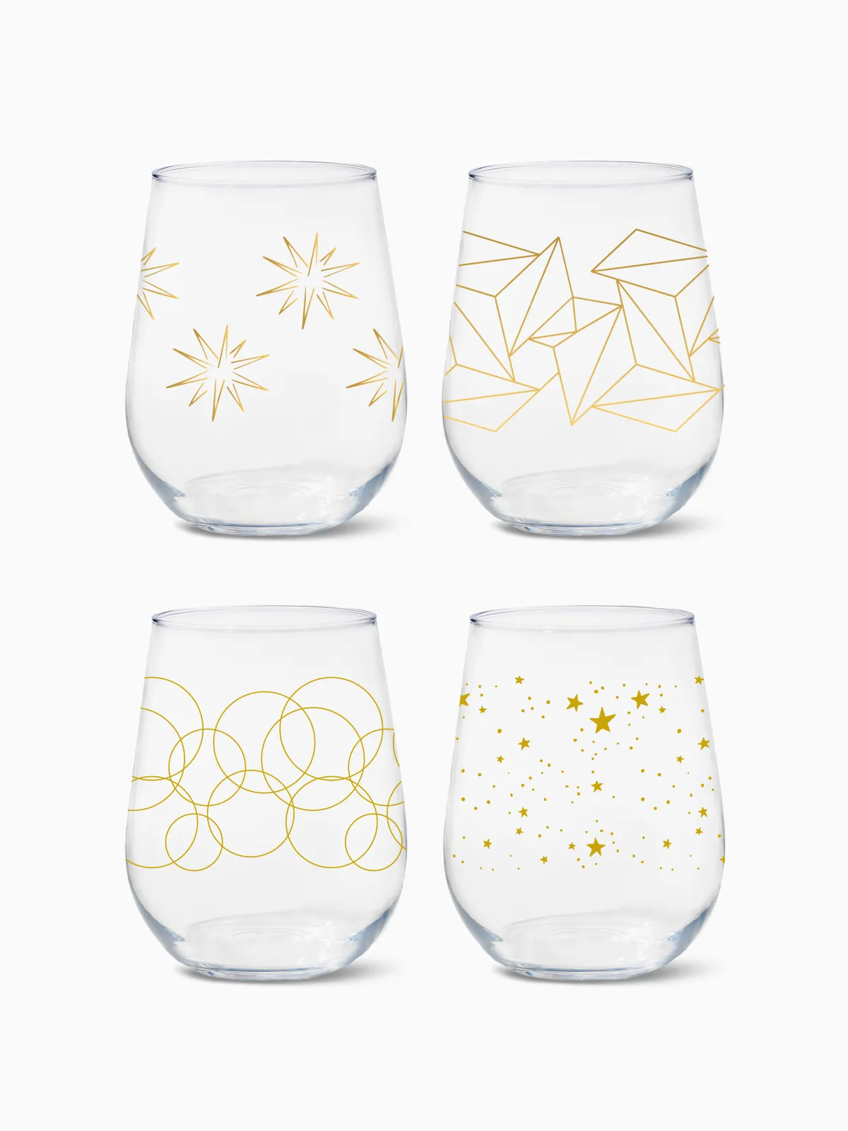 Festive Cheers - RESERVE 16oz Stemless Wine Tritan™ Copolyester Glass