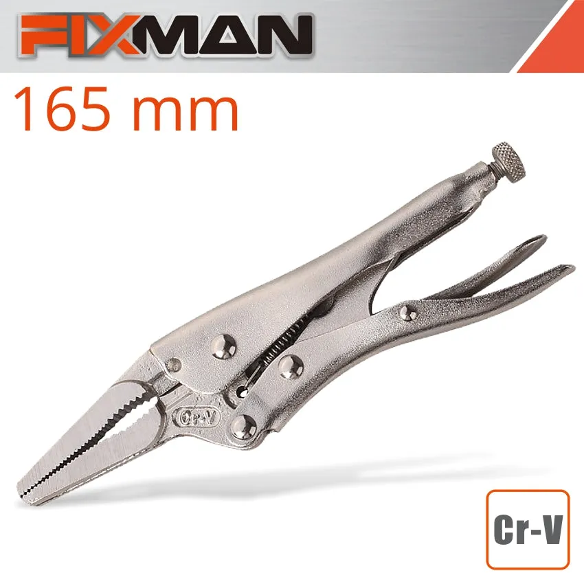 FIXMAN FIXMAN  LONG NOSE LOCK GRIP PLIERS 6'/165MM FIX A1401