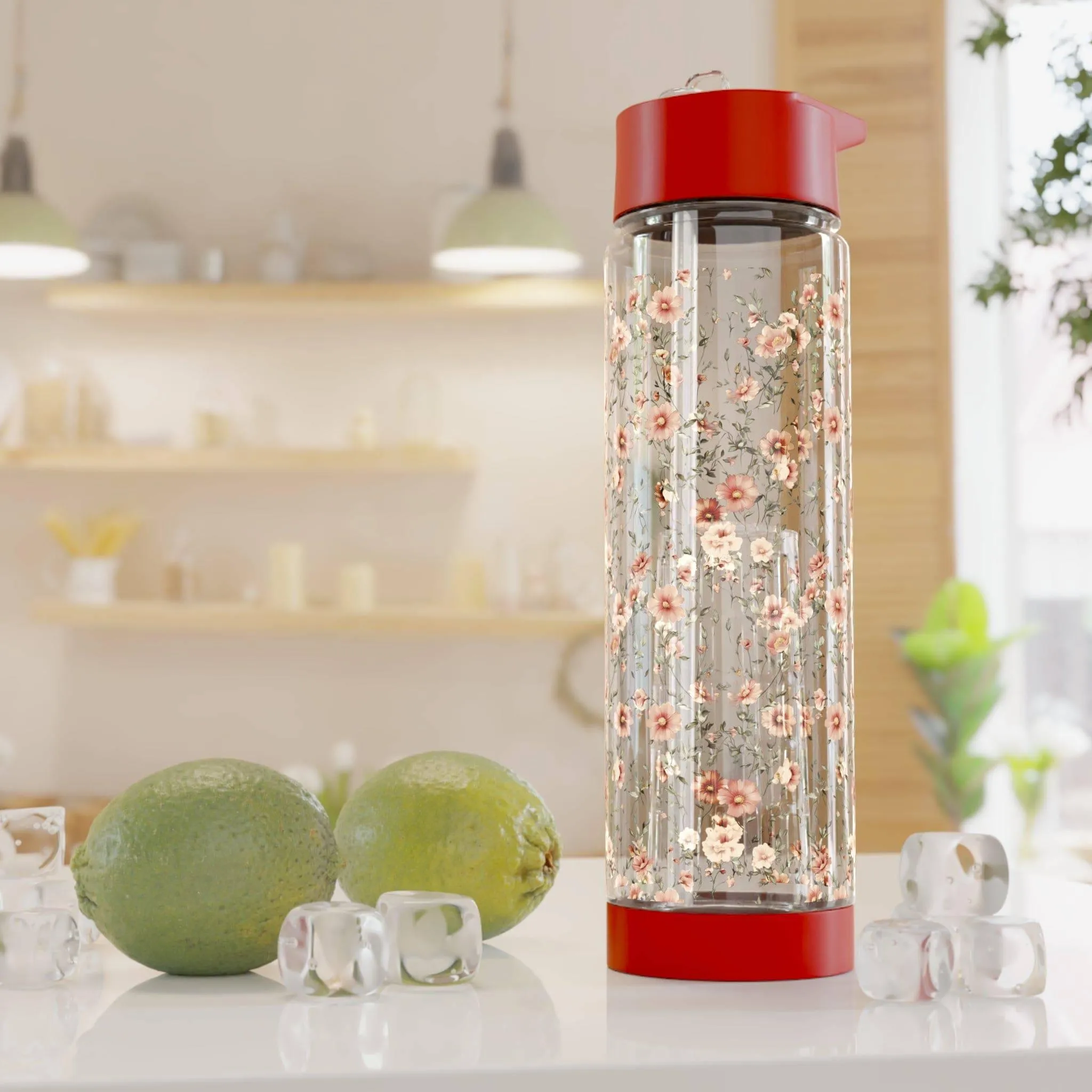 Floral Infuser Water Bottle