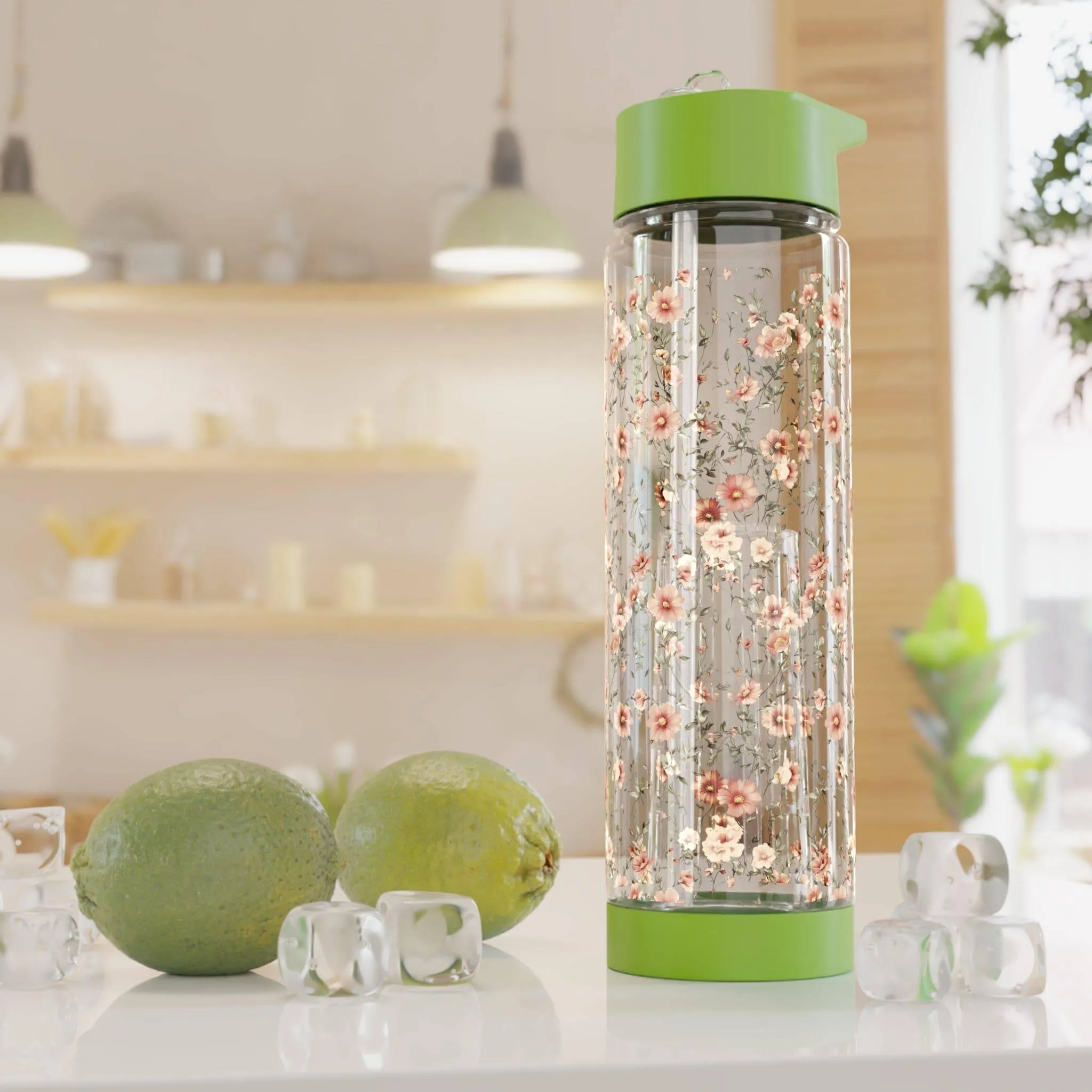 Floral Infuser Water Bottle