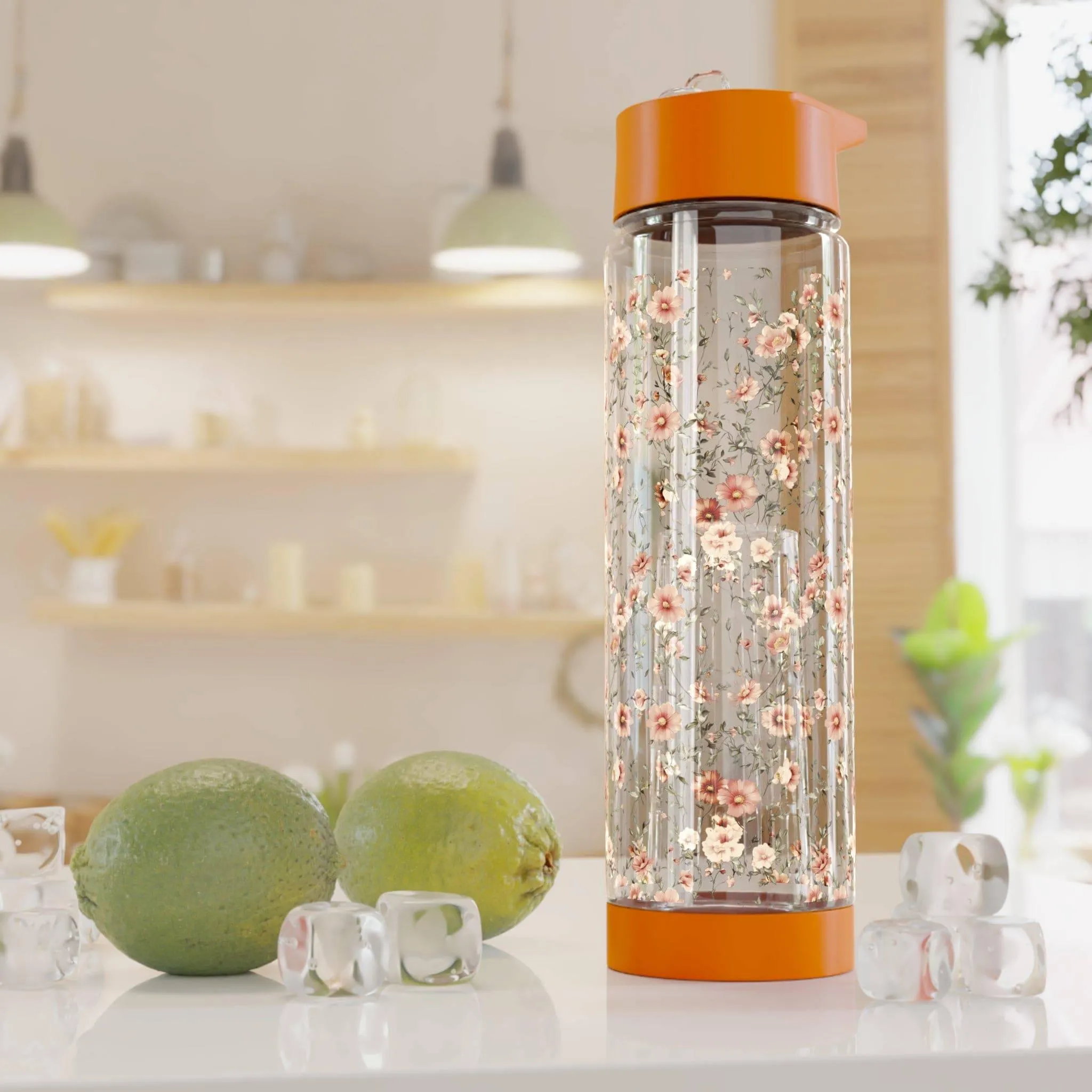 Floral Infuser Water Bottle