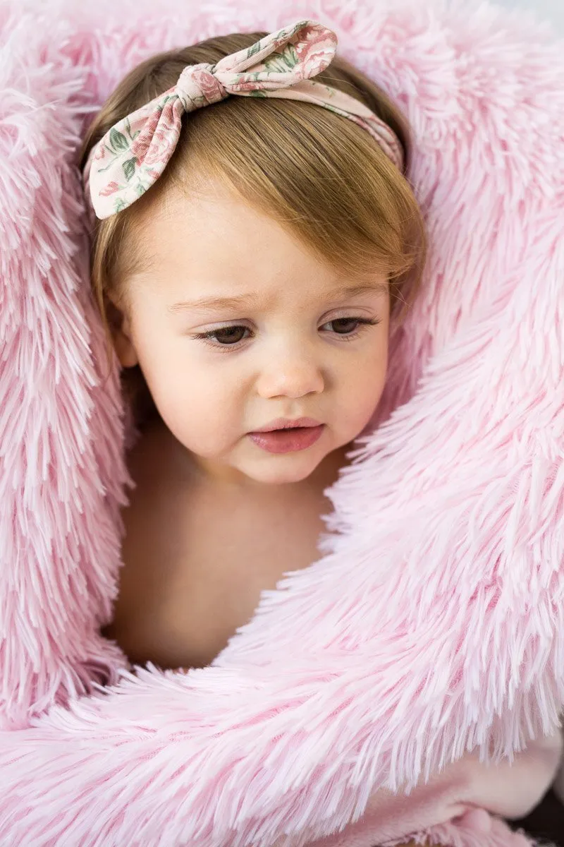 Fluffy Baby Blanket - Blush Pink - Koochicoo™️