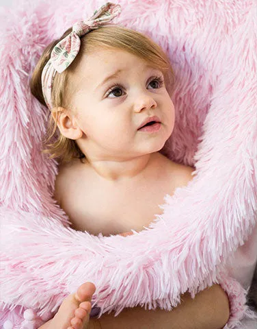 Fluffy Baby Blanket - Blush Pink - Koochicoo™️