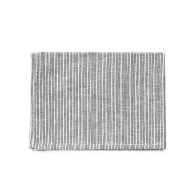 Fog Linen Kitchen Cloth: Grey White Stripe