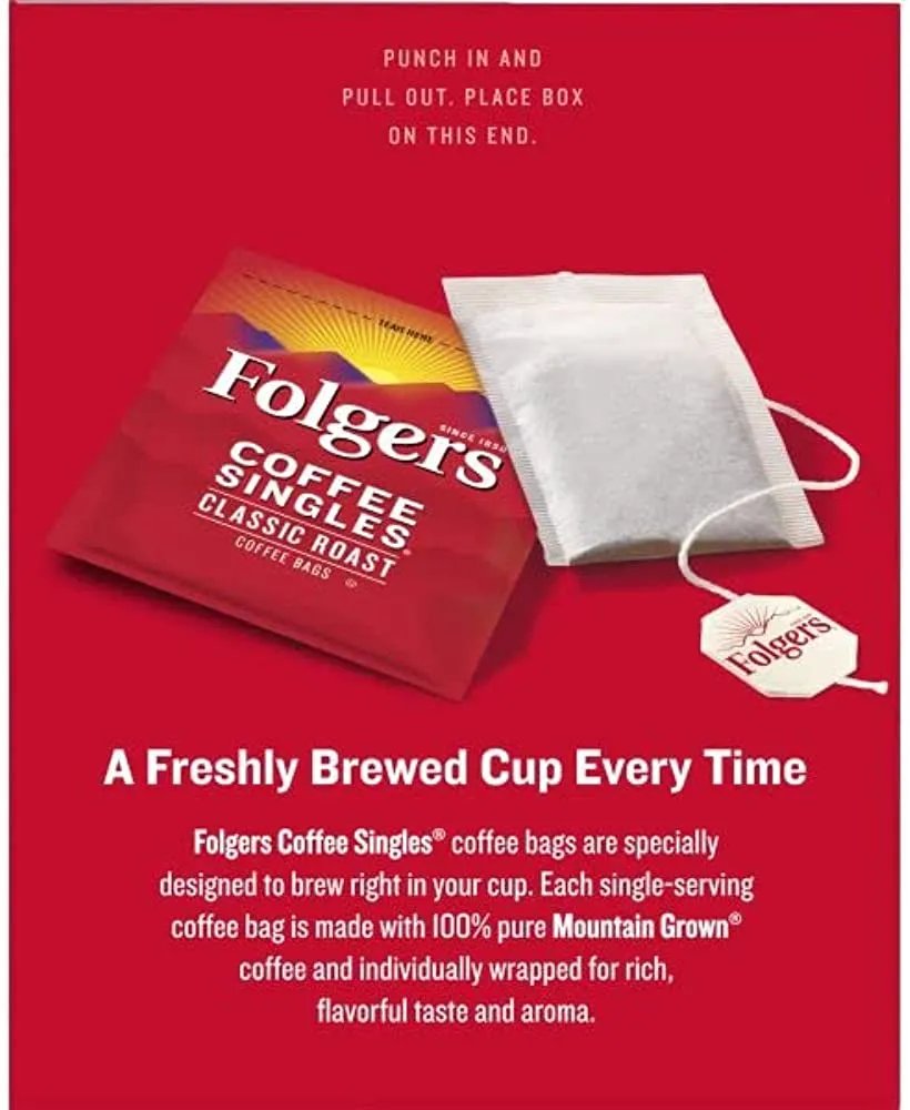 FOLGERS COFFEE SINGLES CLASSIC ROAST (19 PACK)