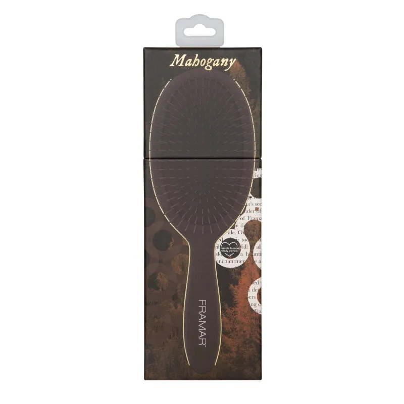 Framar Dark Academia Detangle Brush - Mahogany