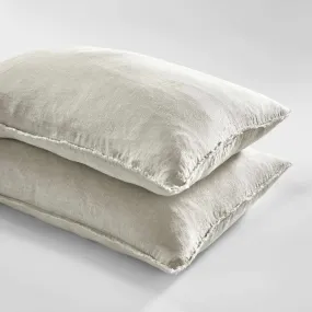 French Linen Pillowcase Set - Natural