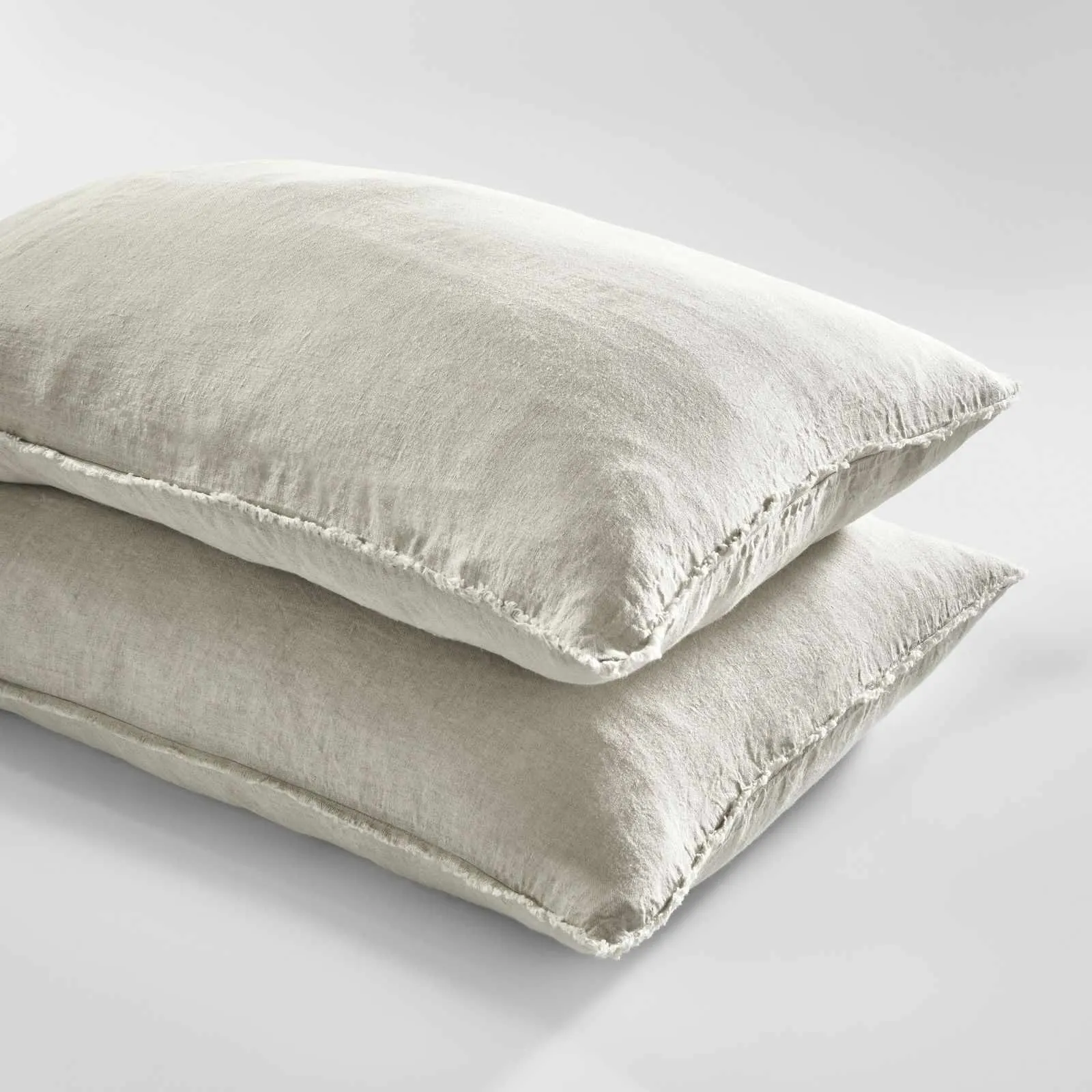 French Linen Pillowcase Set - Natural