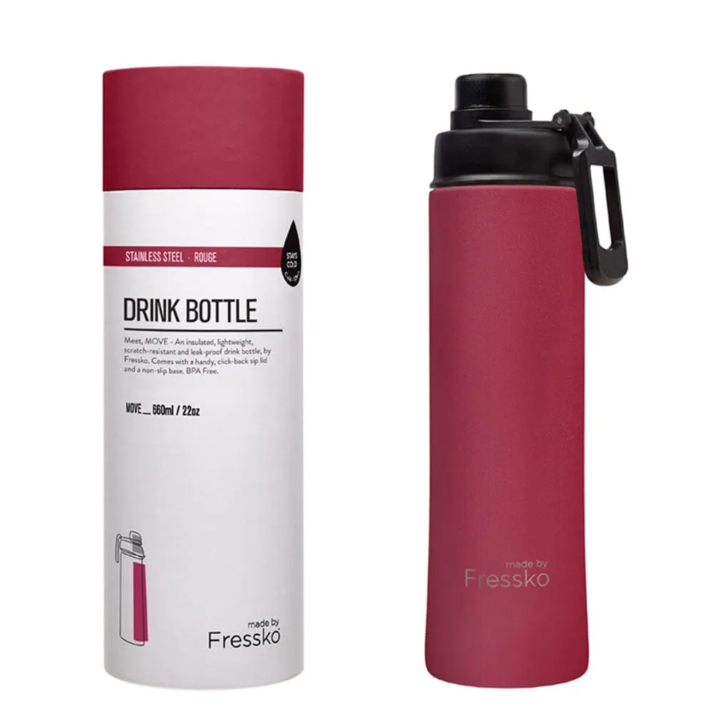 Fressko Insulated Stainless Bottle MOVE 660ml Sip Lid