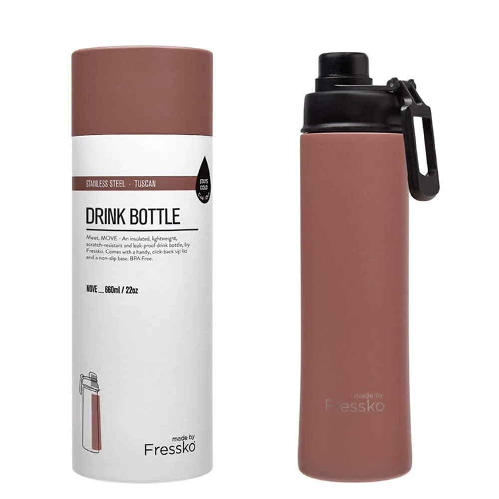 Fressko Insulated Stainless Bottle MOVE 660ml Sip Lid