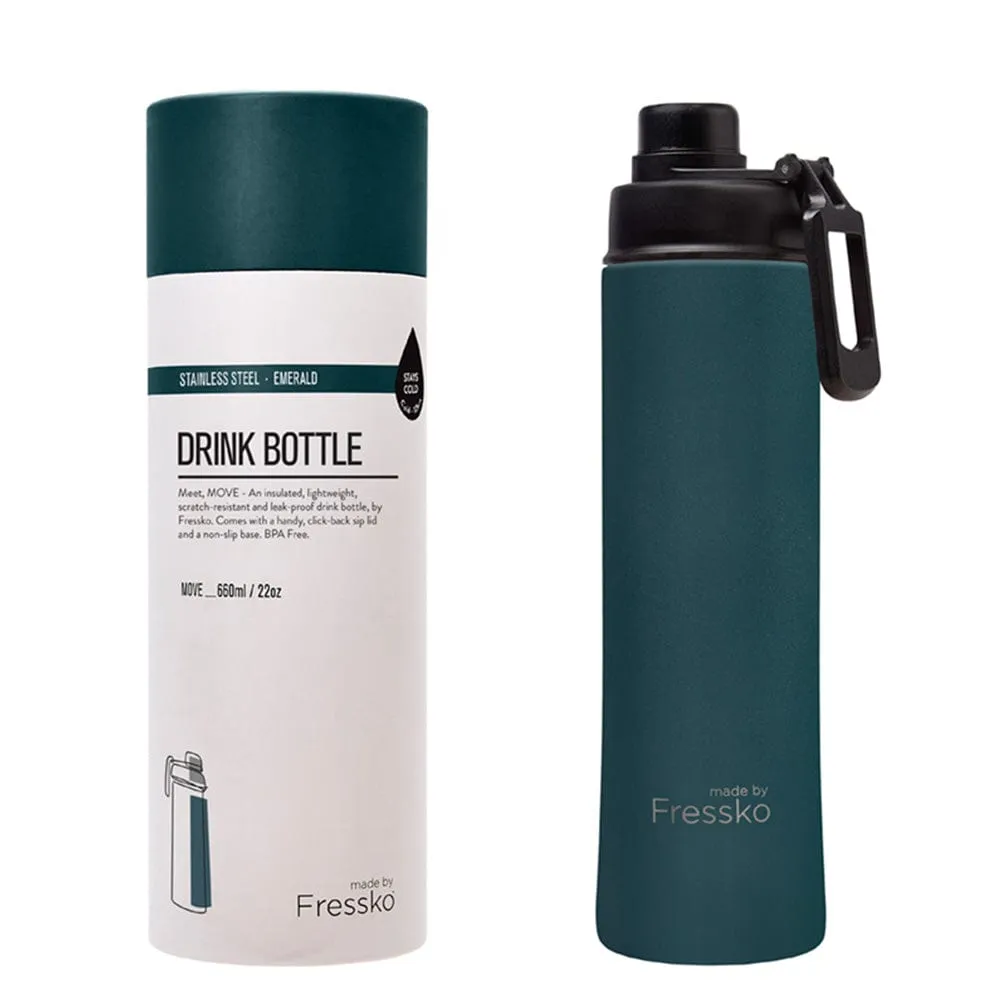 Fressko Insulated Stainless Bottle MOVE 660ml Sip Lid