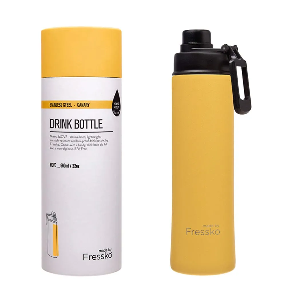 Fressko Insulated Stainless Bottle MOVE 660ml Sip Lid