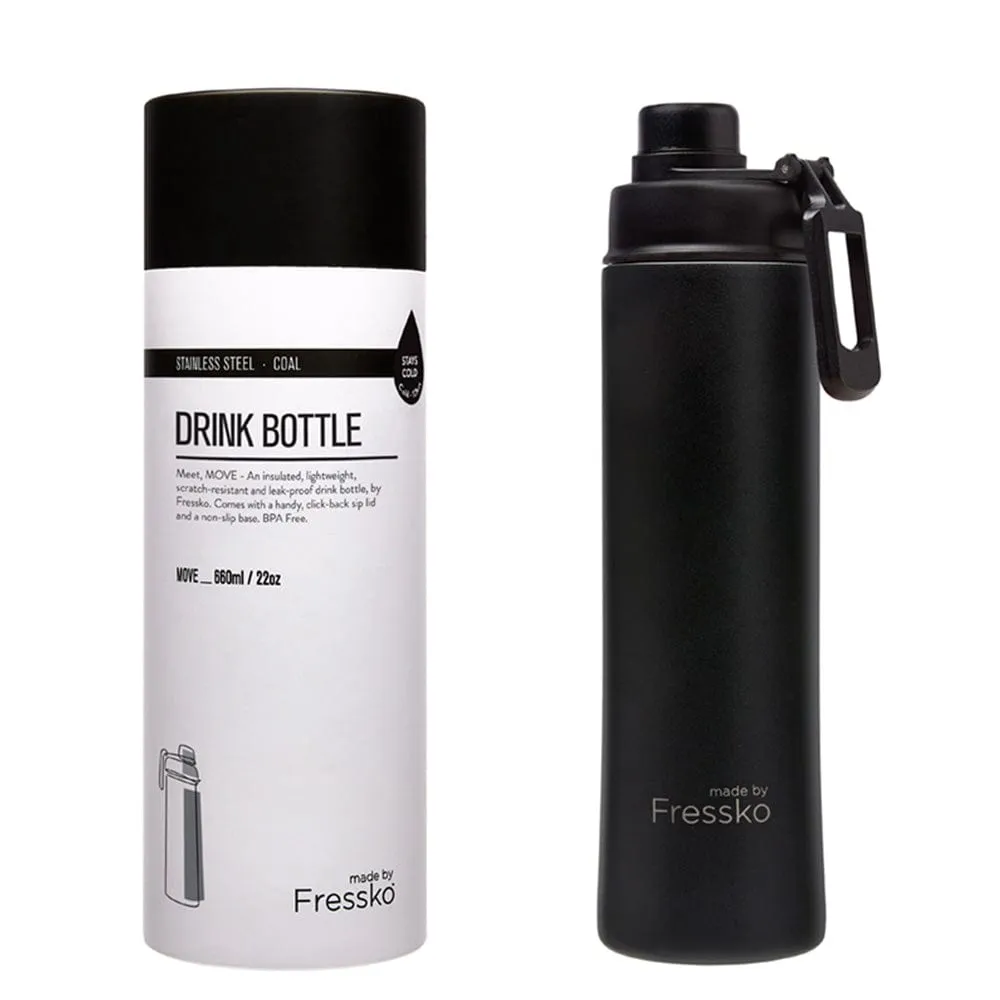 Fressko Insulated Stainless Bottle MOVE 660ml Sip Lid