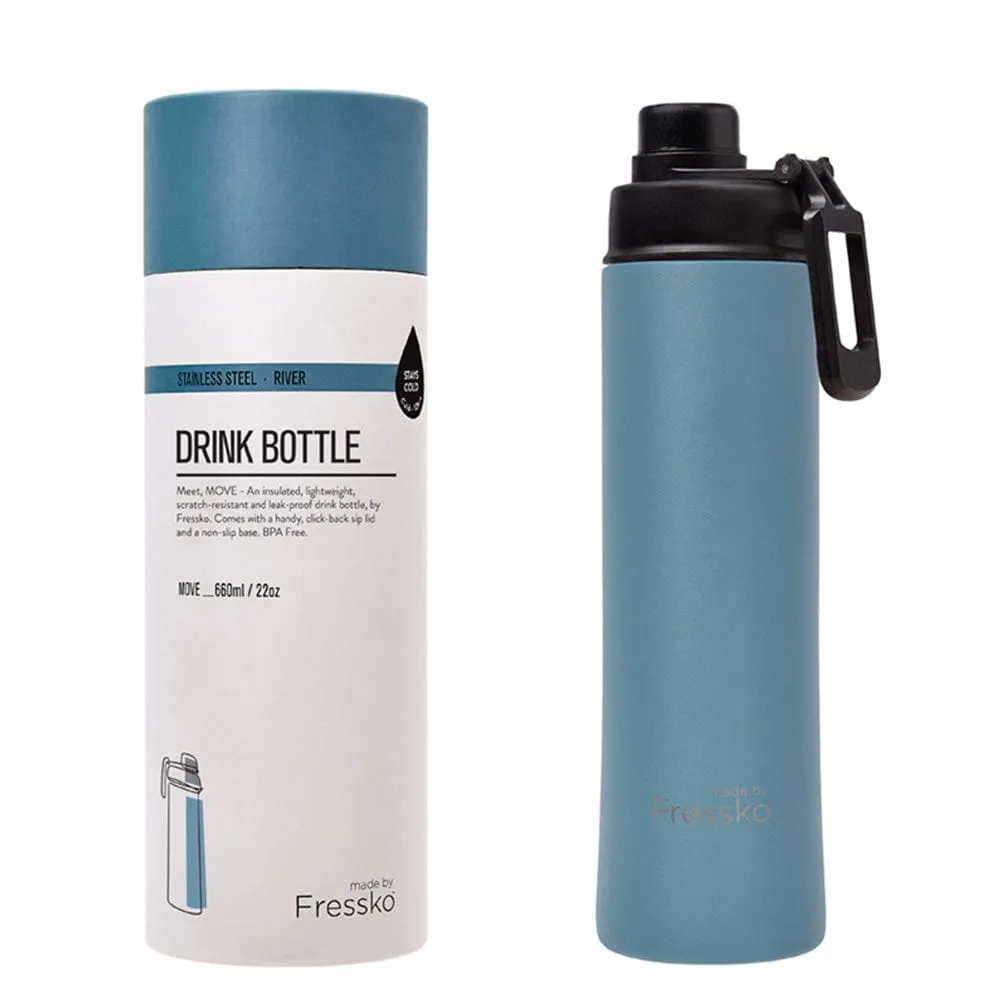 Fressko Insulated Stainless Bottle MOVE 660ml Sip Lid