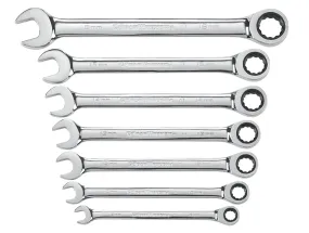 GearWrench 9417 Wrench Set, 7-Piece, Steel, Polished Chrome, Specifications: Metric Measurement :EA: QUANTITY: 1