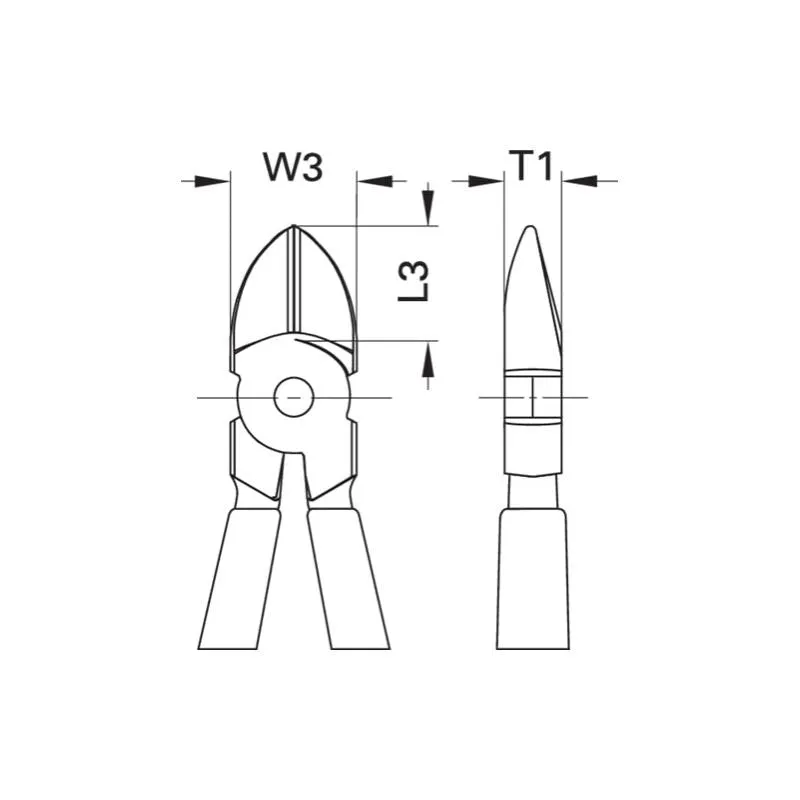 Gedore 1552155 VDE Side cutter with VDE insulating sleeves 140 mm