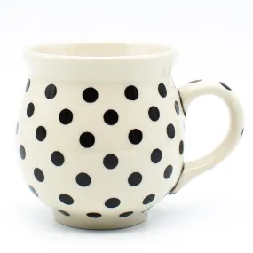 Gentlemen's Cup 16 oz in Black Polka-Dot