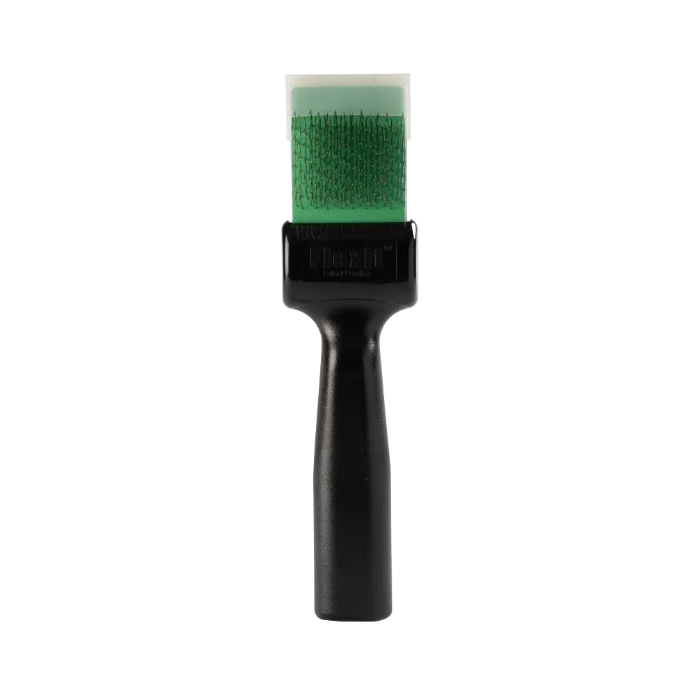 Green Soft Flex Finishing Twin Single Brush by FlexIt