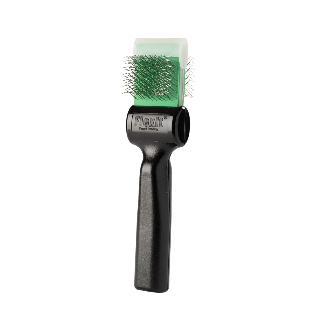 Green Soft Flex Finishing Twin Single Brush by FlexIt