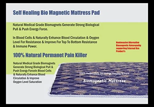 GT Enterprise BIO Magnetic Mattress Protector with 2 Pillow (6X6 feet) Brown