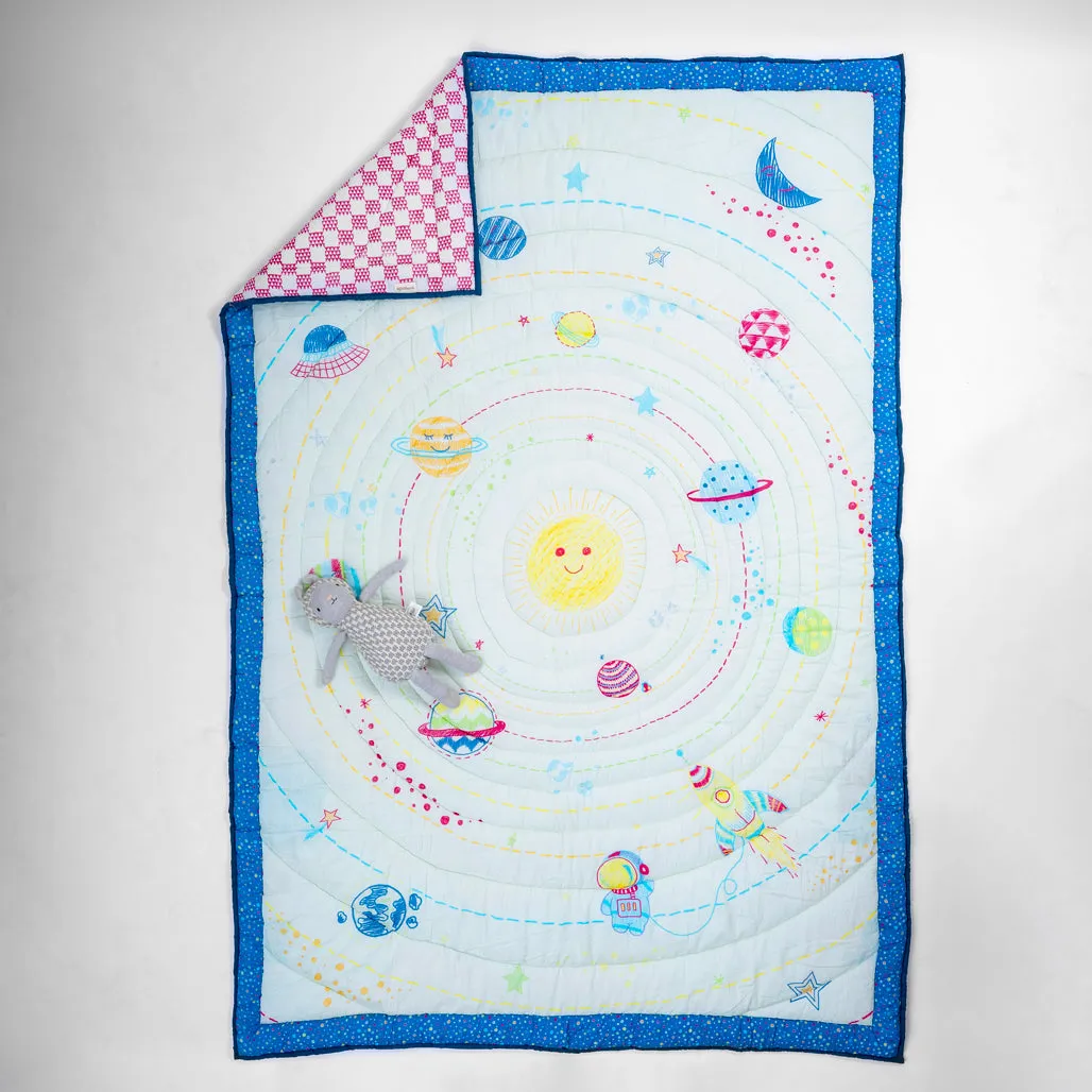 Gudgoodie Premium Cotton Muslin AC Quilt  Blanket- Galactic Adventure