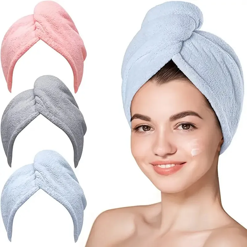 Hair Wrap Towel  - Quick Drying, Microfiber Towel for Hair