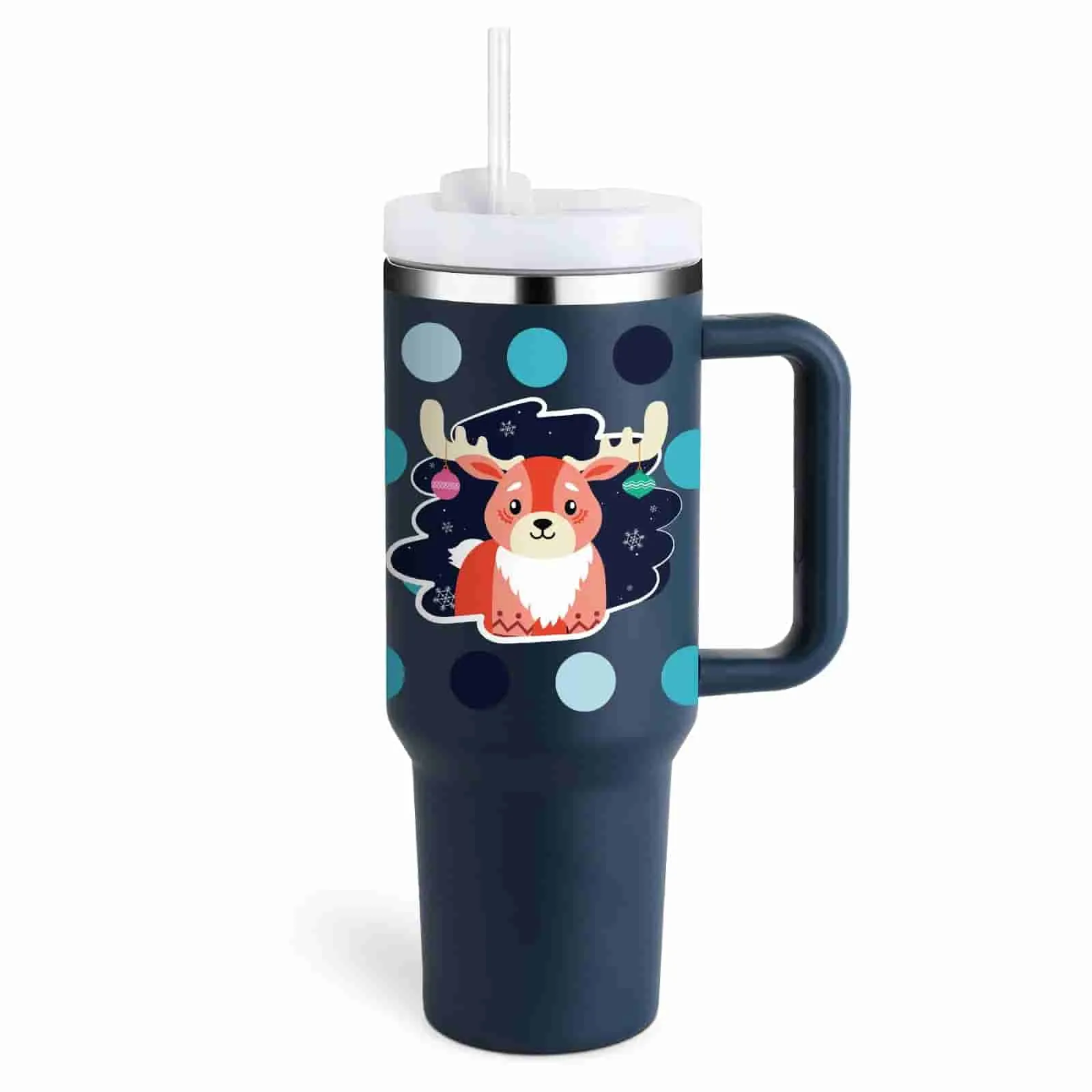 halloween thermal mug 40oz straw coffee insulation cup