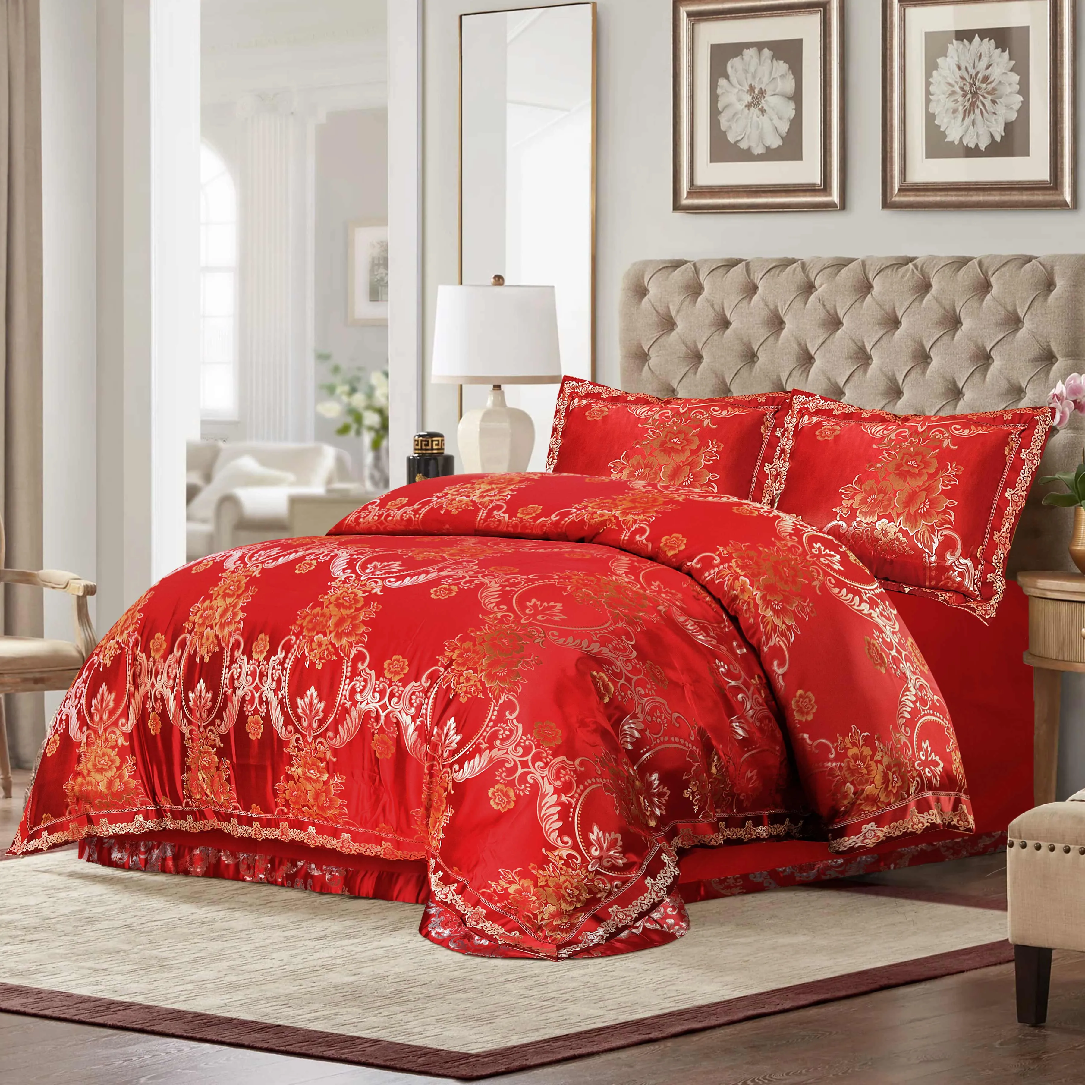 Hannah Rose Jacquard Bedding Set