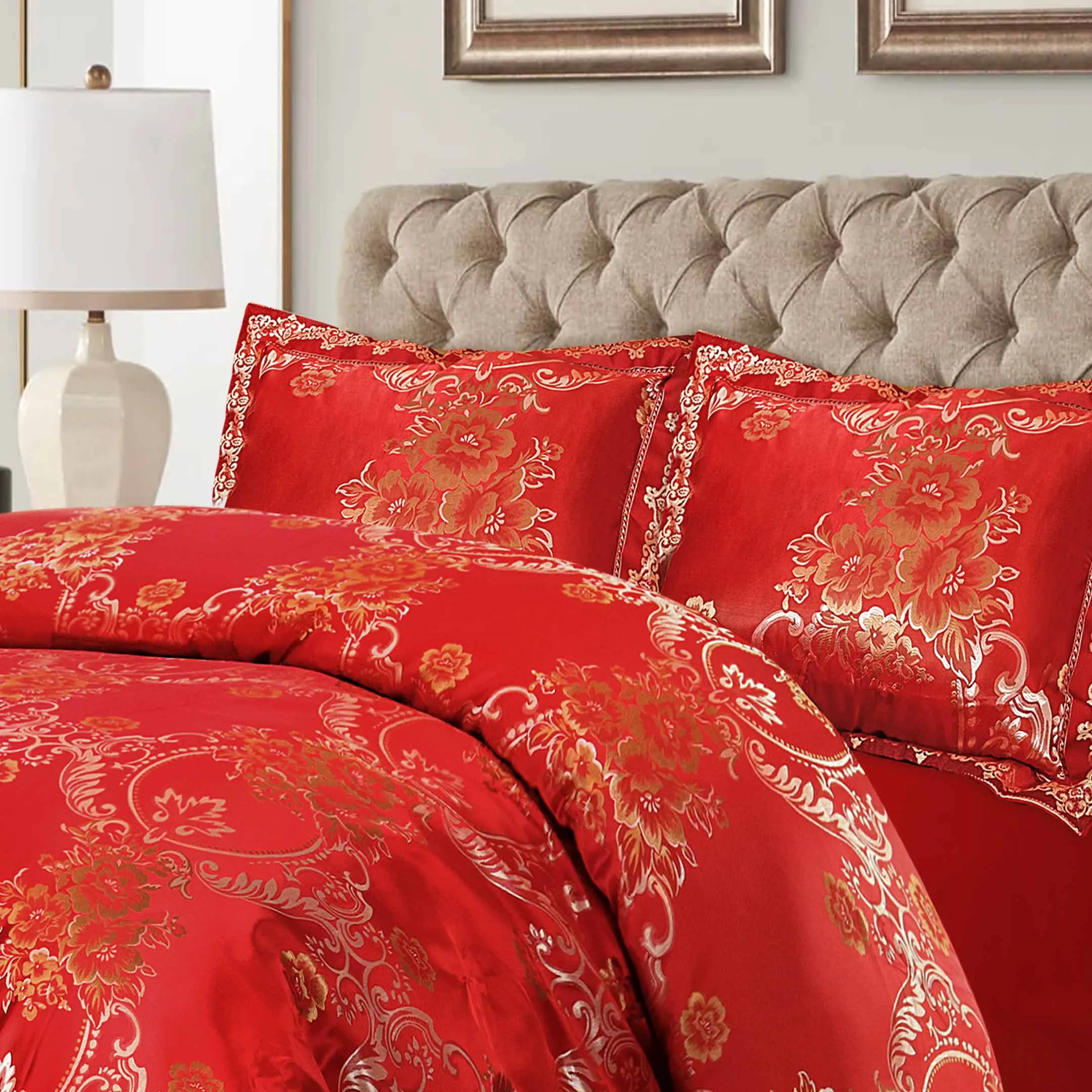 Hannah Rose Jacquard Bedding Set