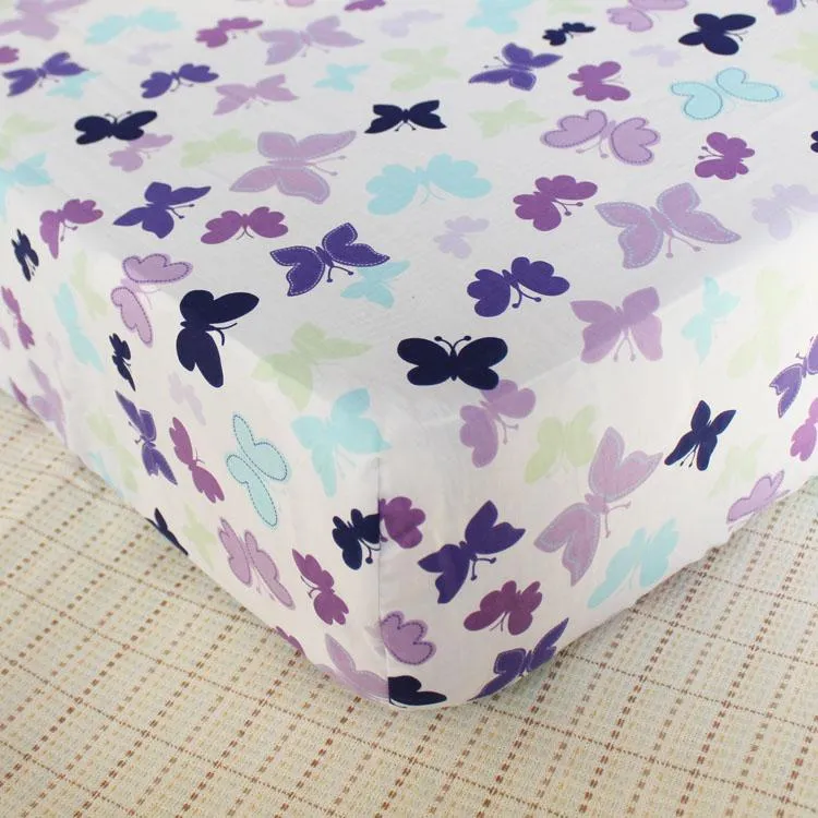 Happy Butterflies- Baby Crib Sheet