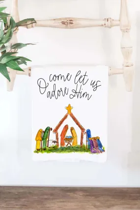 Happy by Rachel, Ilc HBR TOW-NAT Nativity Cotton Christmas Tea Towel