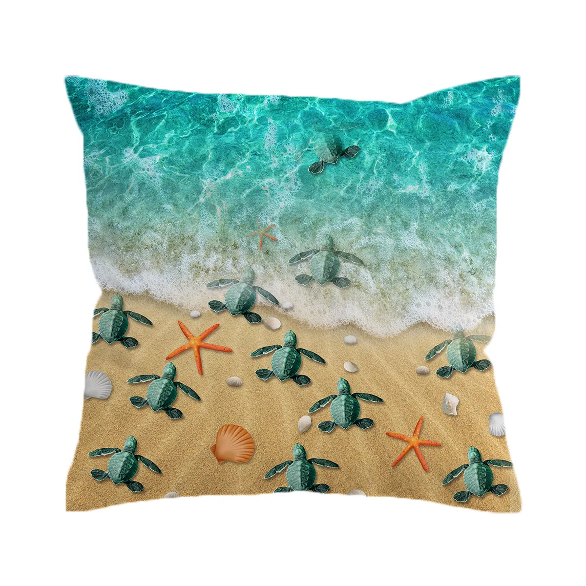 Happy Little Sea Turtles Duvet Cover Set